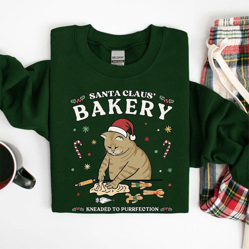 Ugly Christmas Cat Funny Sweatshirt