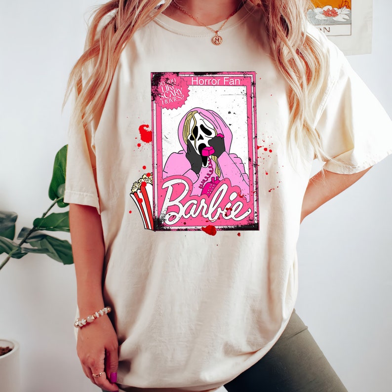 Horror Barbie Ghost Face T-shirt