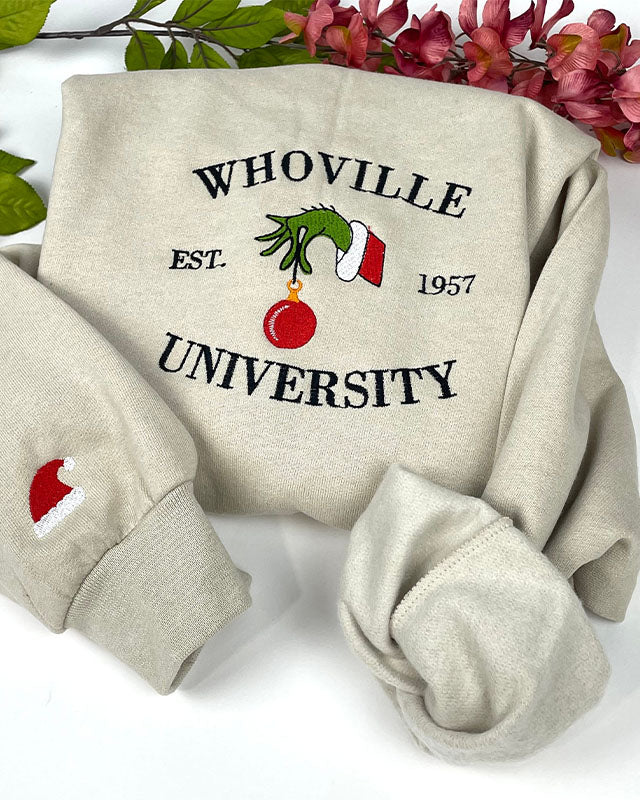Whoville University Embroidered Sweatshirt