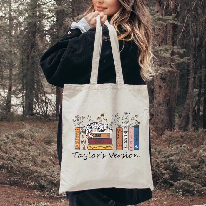 Album Books & Cat Tote Bag
