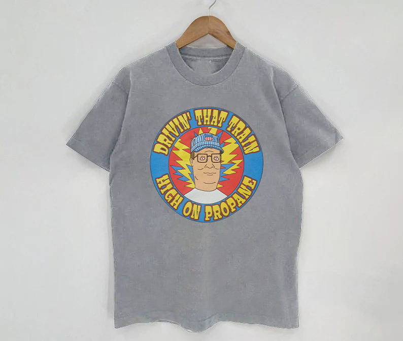 Hank Hill / High On Propane Casey Jones tee shirt – Grateful Dead inspired