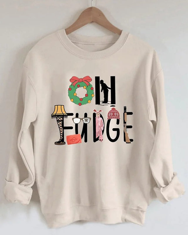 Fashion Print Long Sleeve Sweatshirt